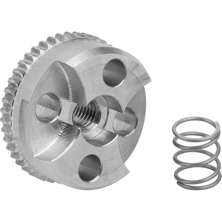 Kipp Engagement Element W. Ext. Toothing, Form:E, D4=33, N=46, H=13, Stainless Bright, Comp:Stainless K1446.153346